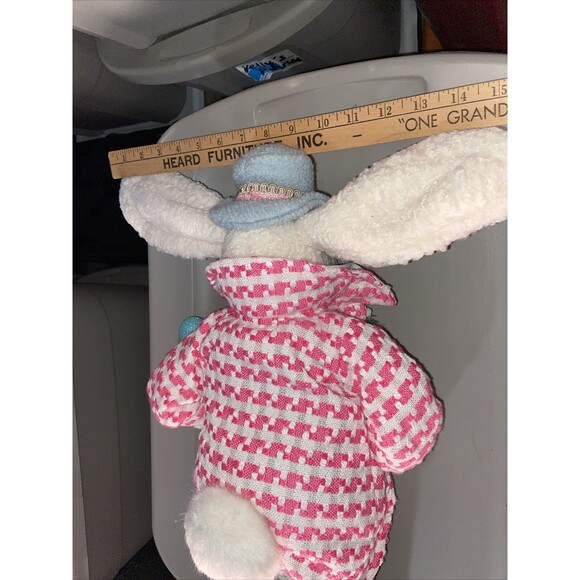 KAREN DIDION Cottontail Collection Mr. Easter Blue Bunny Rabbit Spring 26" Tall - Picture 13 of 14